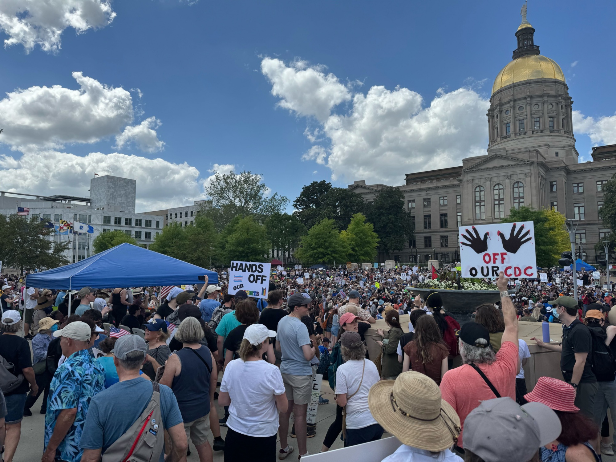 Reproductive Freedom for All Georgia at the Hands Off Rally in 2025