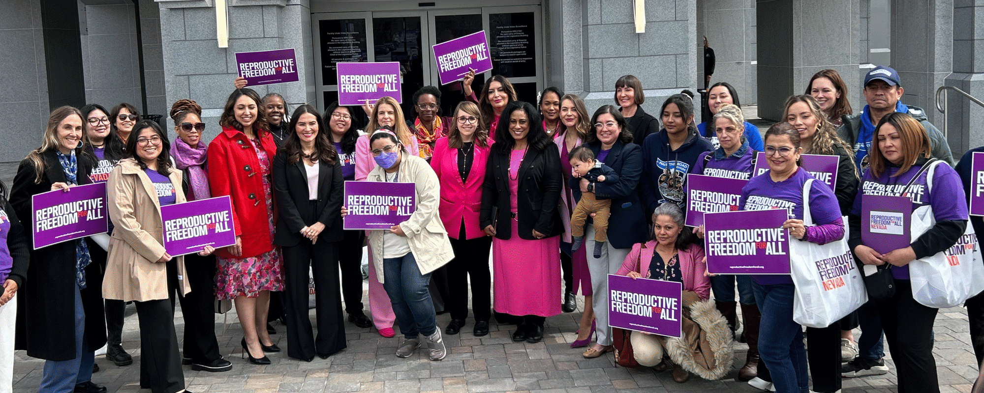 Nevada state chapter team at the state capitol building for Lobby Day in 2025