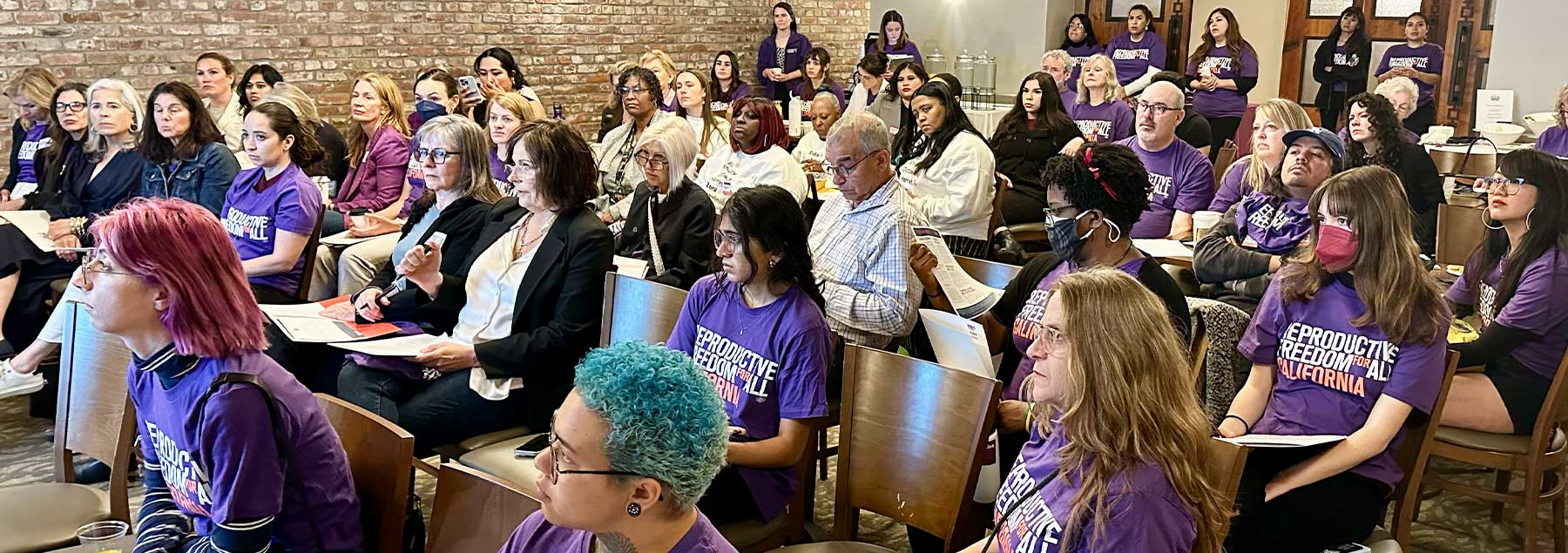 California Reproductive Freedom for All Members attending Lobby Day in 2024