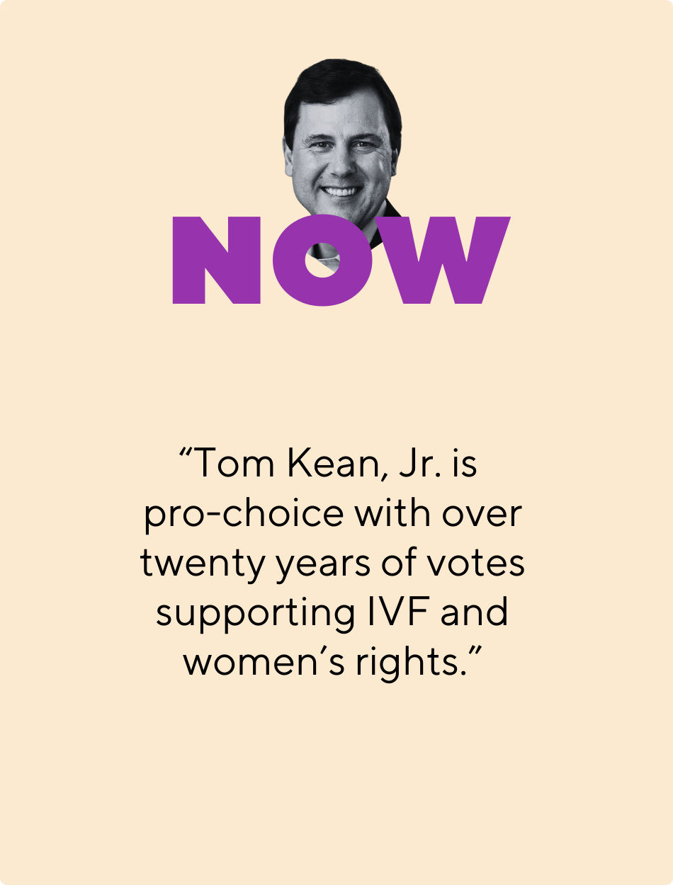 Screenshot of the Issues - Health page on Tom Kean Jr.'s campaign website 