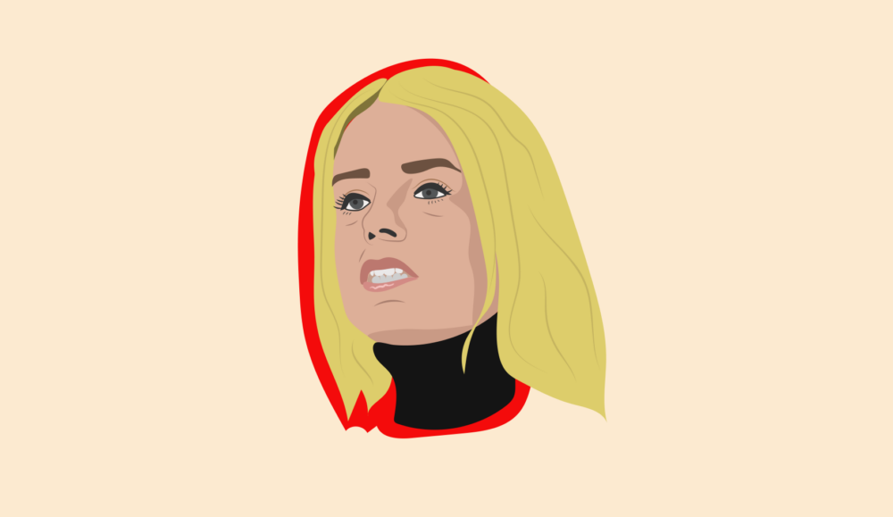 Illustration of Pam Bondi, Trump Cabinet Pick for U.S. Attorney General