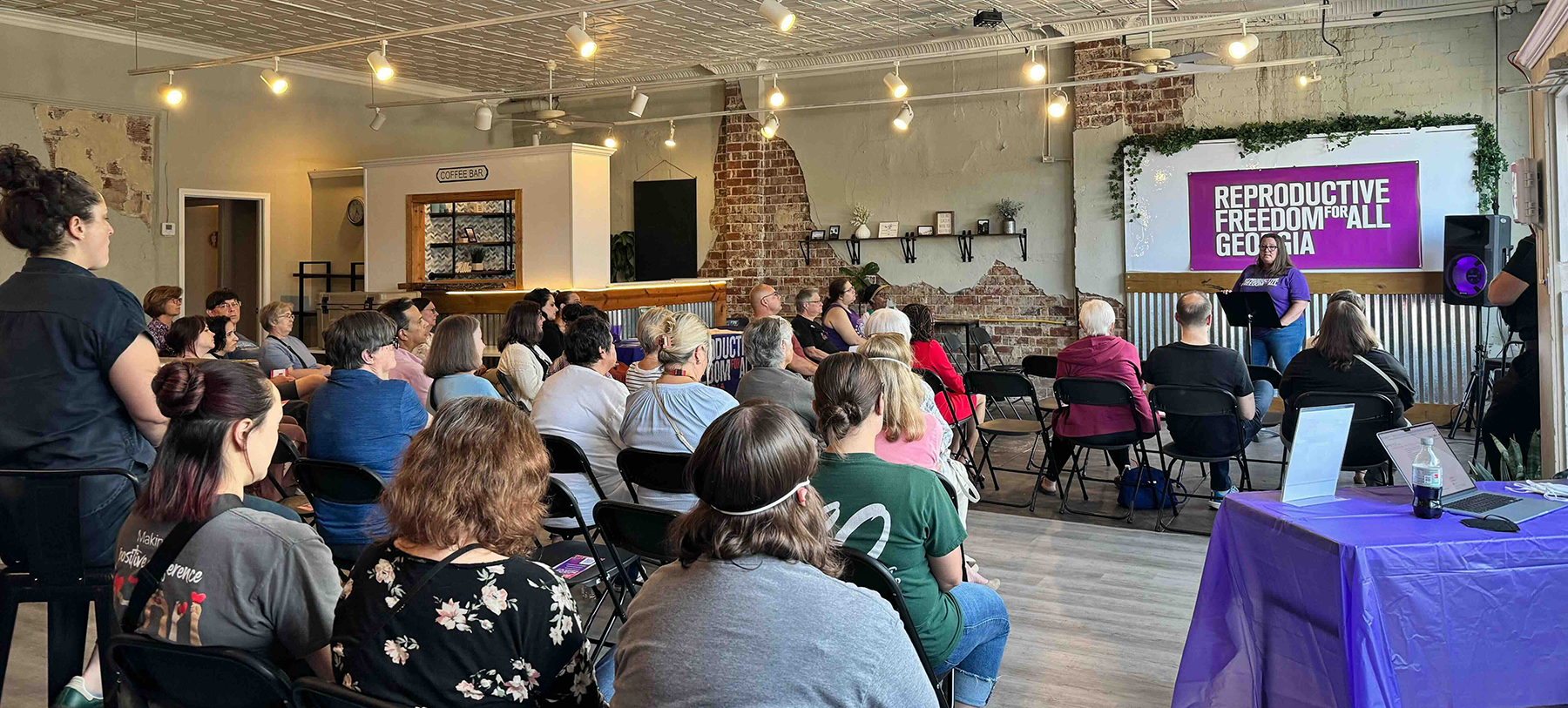 Reproductive Freedom for All's Georgia State Chapter held a town hall in Augusta to hear directly from Rep. Rick Allen’s constituents about his vote to gut Medicaid and "defund" Planned Parenthood.