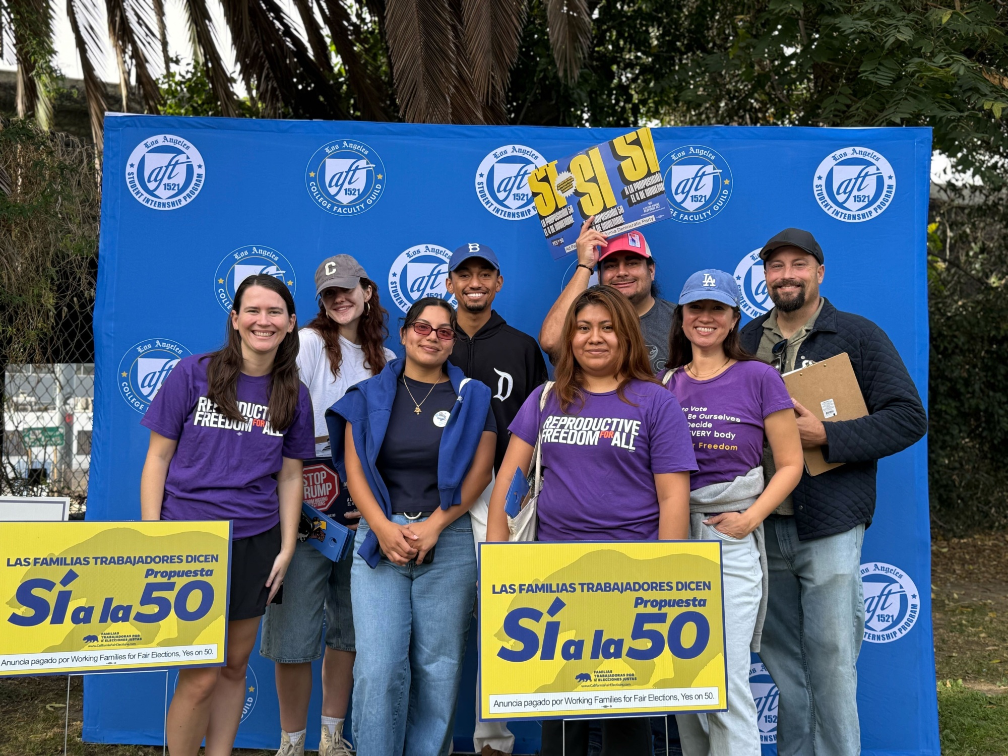 Repro for All CA canvassing for Prop 50 in LA
