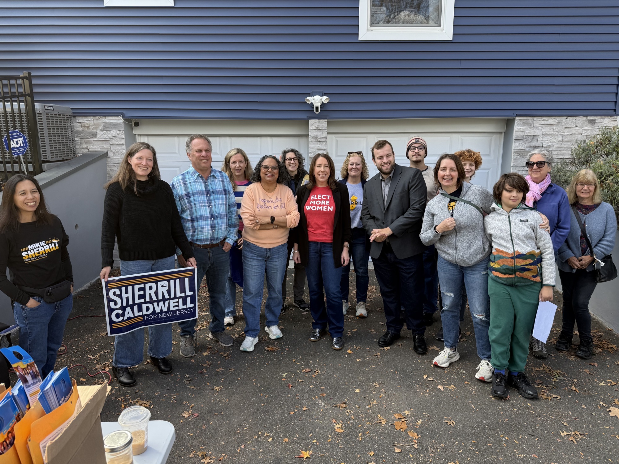 Repro for All canvassing for Mikie Sherrill 2025 elections