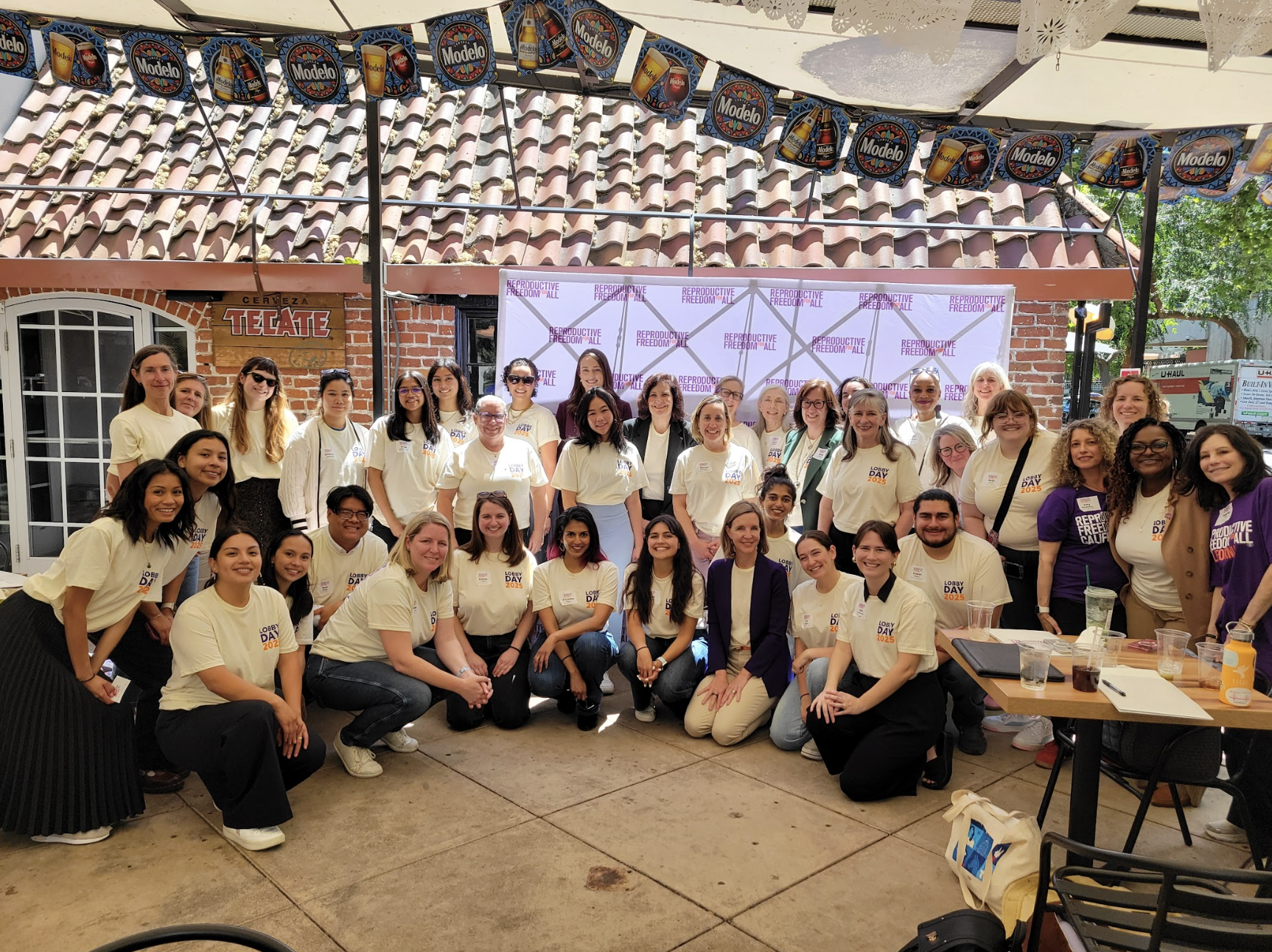 Members of Reproductive Freedom for All California at Lobby Day 2025