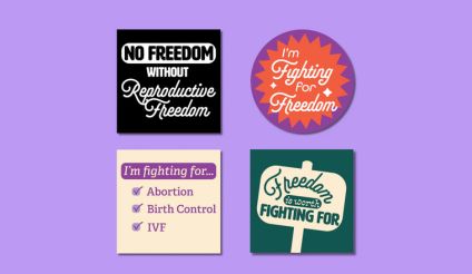 Reproductive Freedom Fighter Sticker Pack