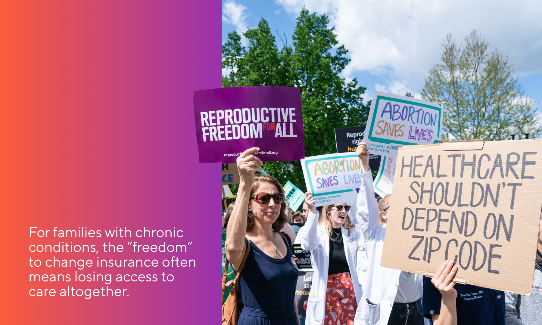 For families with chronic conditions, the “freedom” to change insurance often means losing access to care altogether.