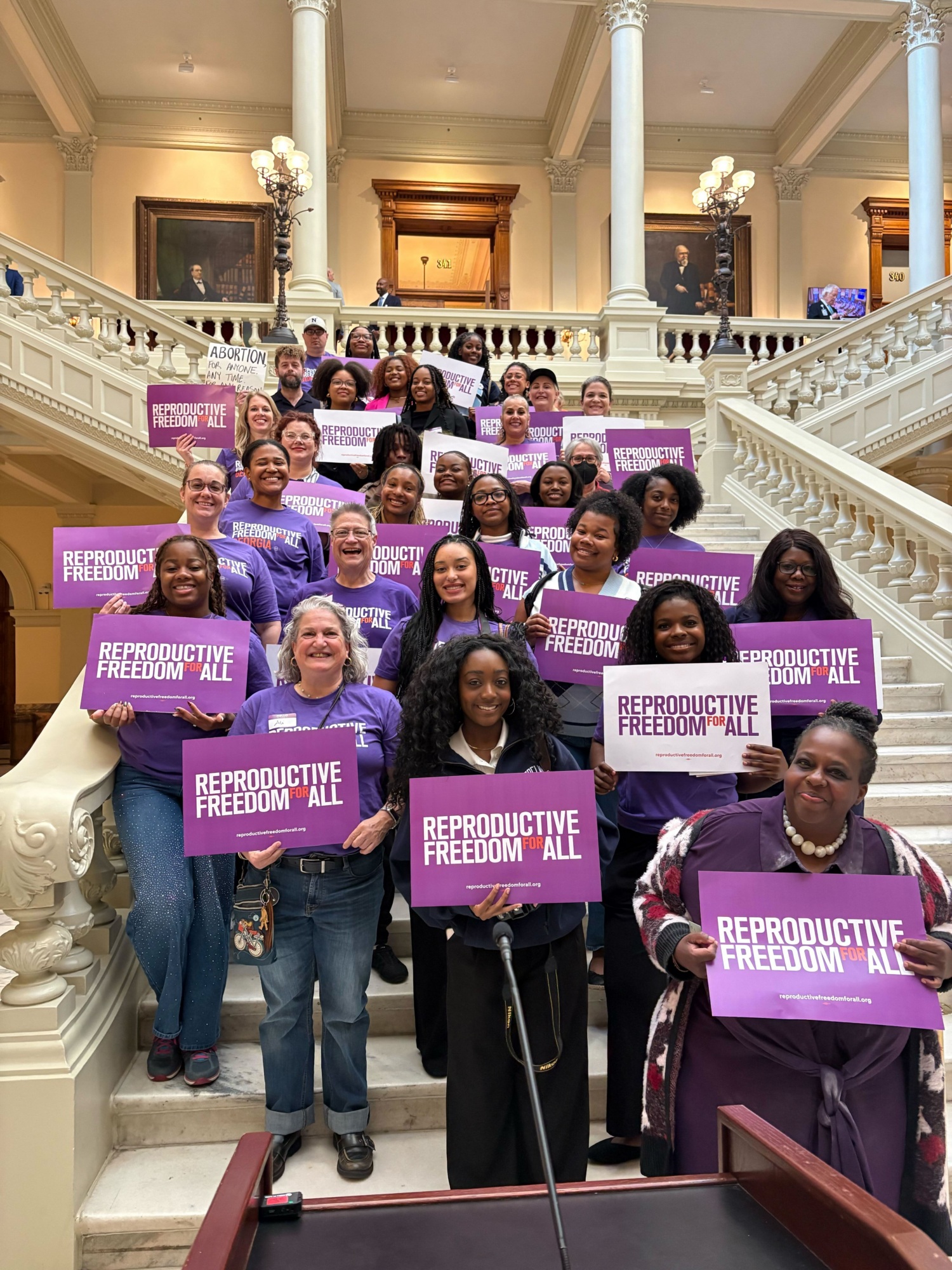 Repro for All Georgia advocating for reproductive freedom at the state capitol