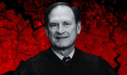 Supreme Court Justice Samuel Alito has ties to The Federalist Society, an anti-abortion group