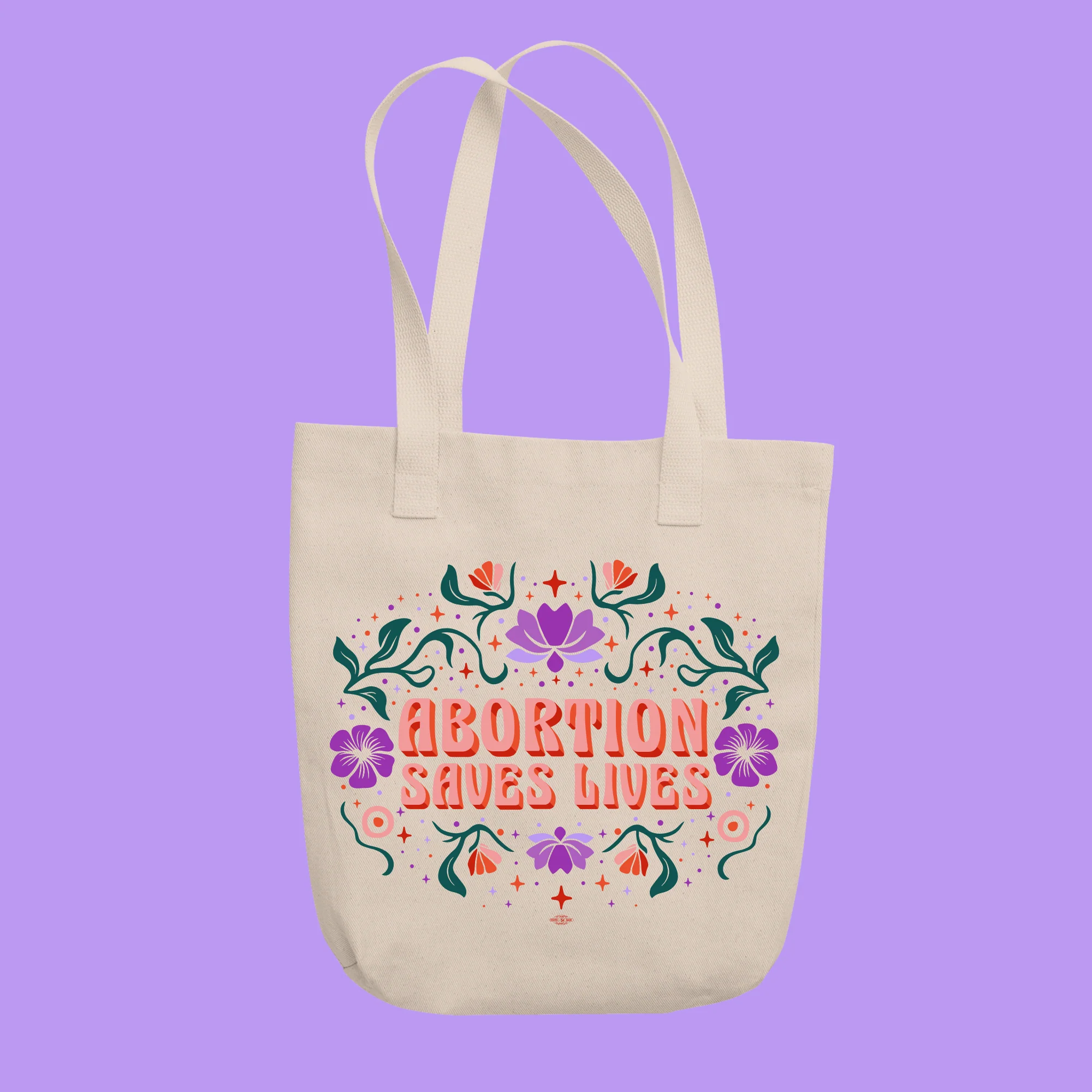 Abortion Saves Lives canvas tote bag