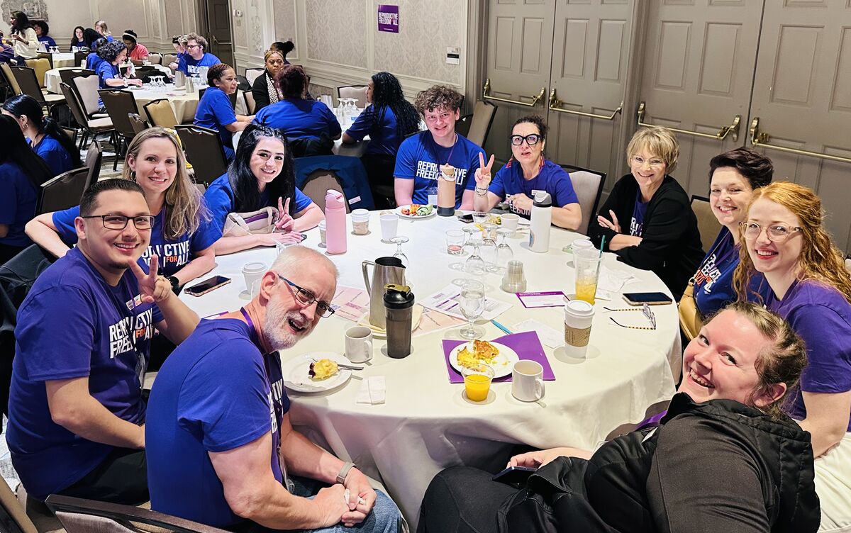 Reproductive Freedom for All volunteers attend the 2025 Activist Summit