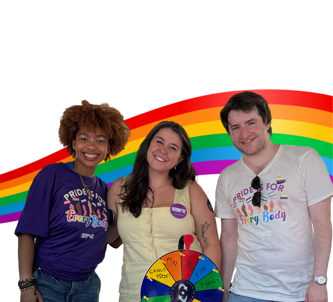 Reproductive Freedom for All at Pride event.
