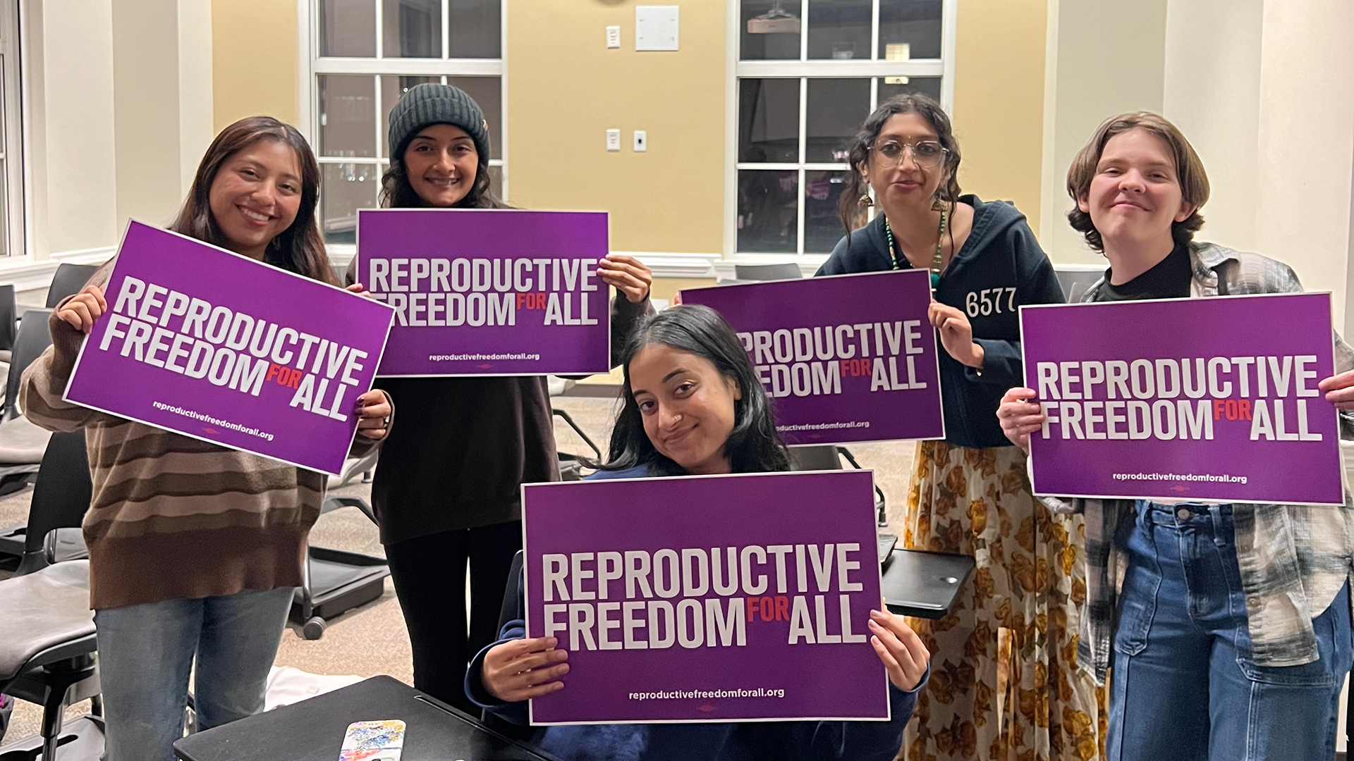College students attend Reproductive Freedom for All event