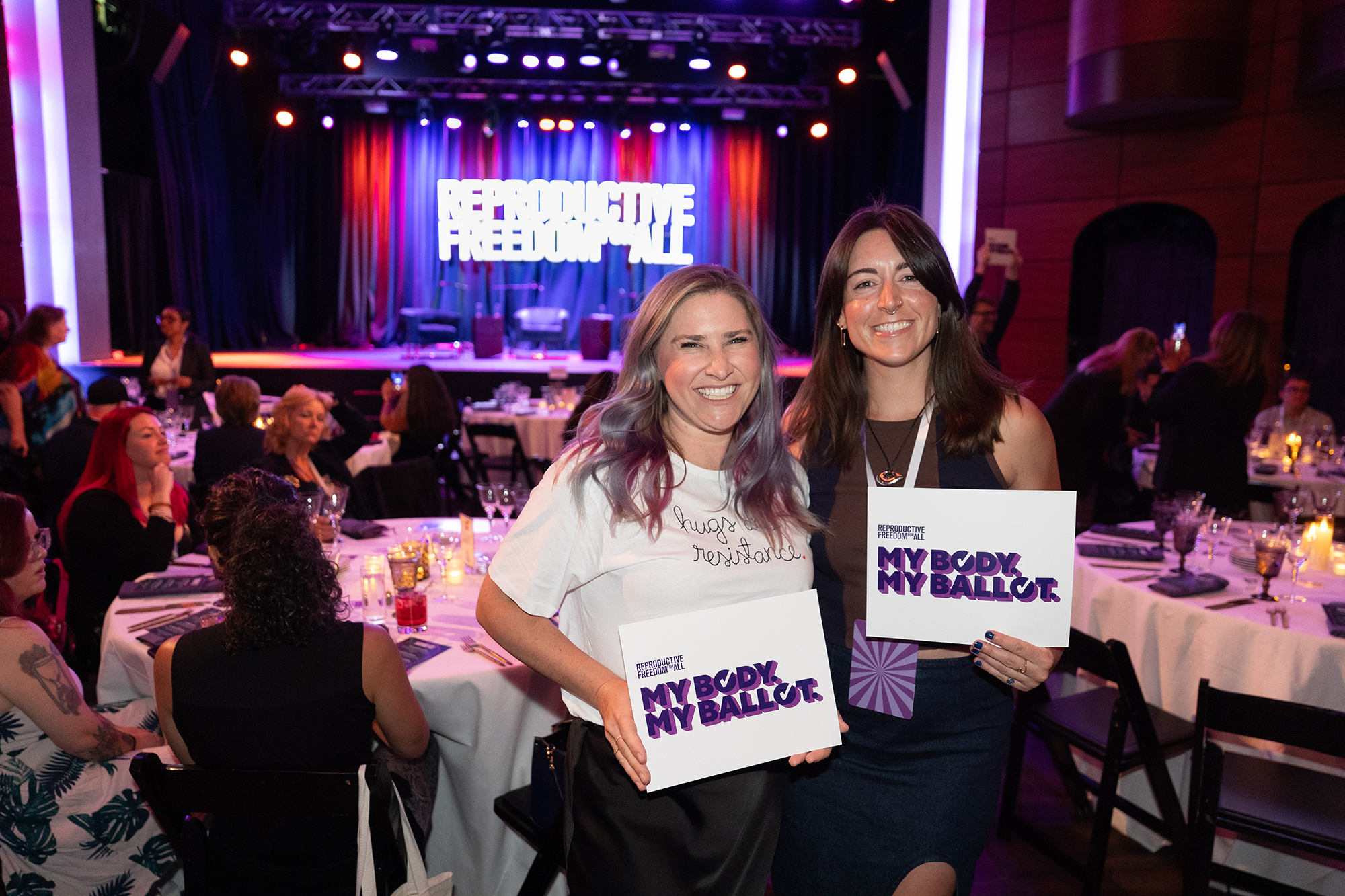Reproductive Freedom for All members holding My Body. My Ballot. during the 2026 Activist Summit