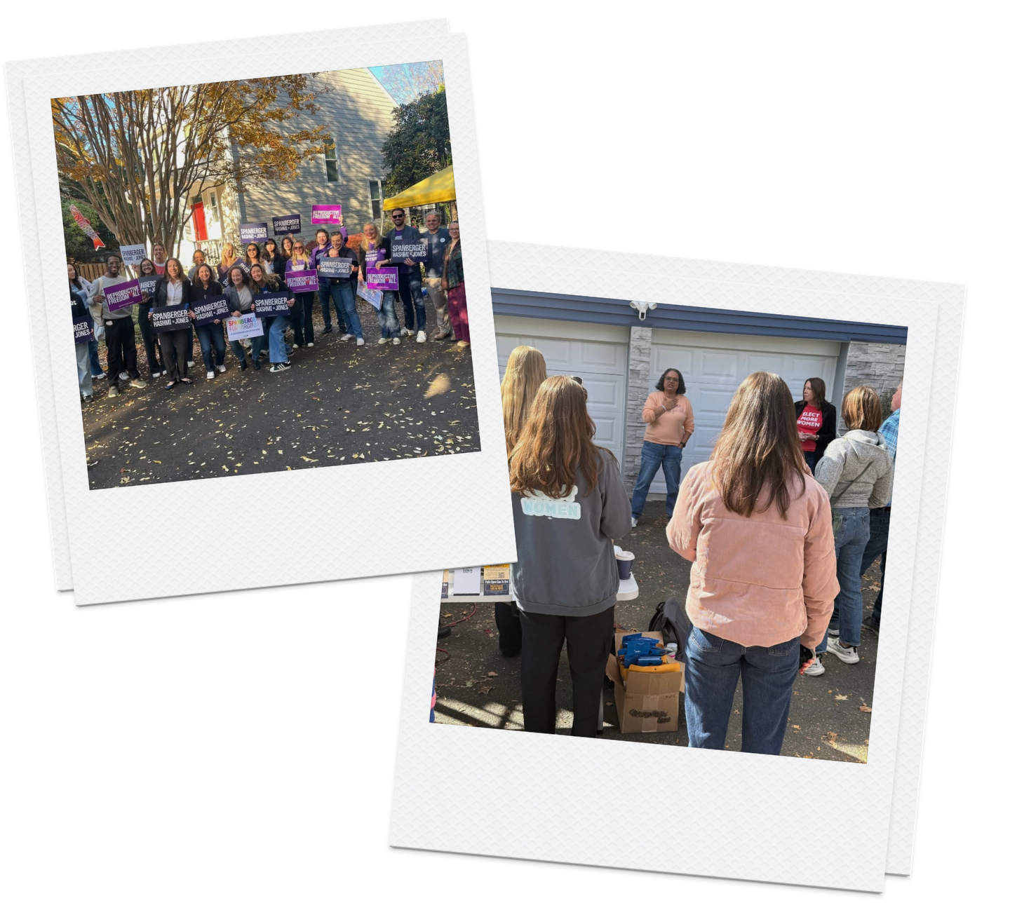 Reproductive Freedom for All canvasses in New Jersey and Virginia.
