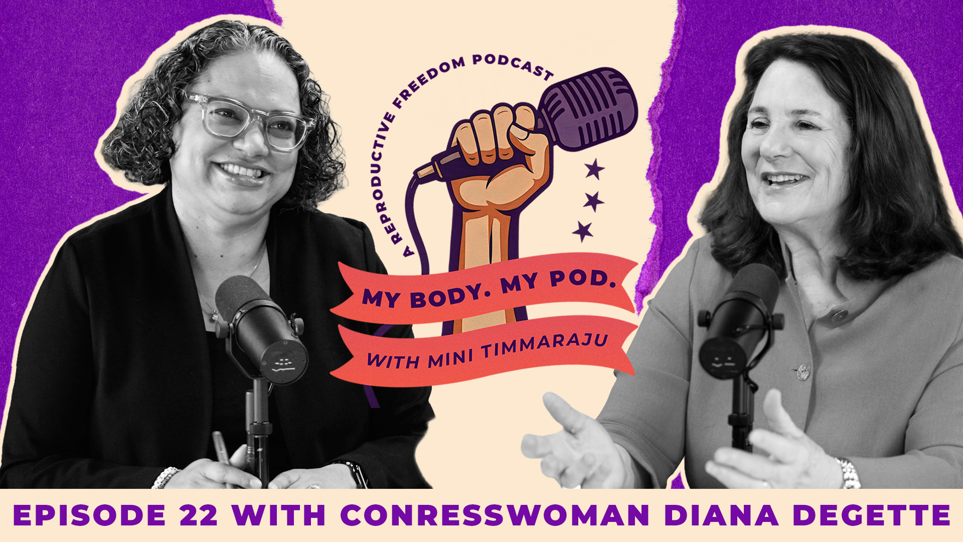 Rep. Diana DeGette and Mini Timmaraju