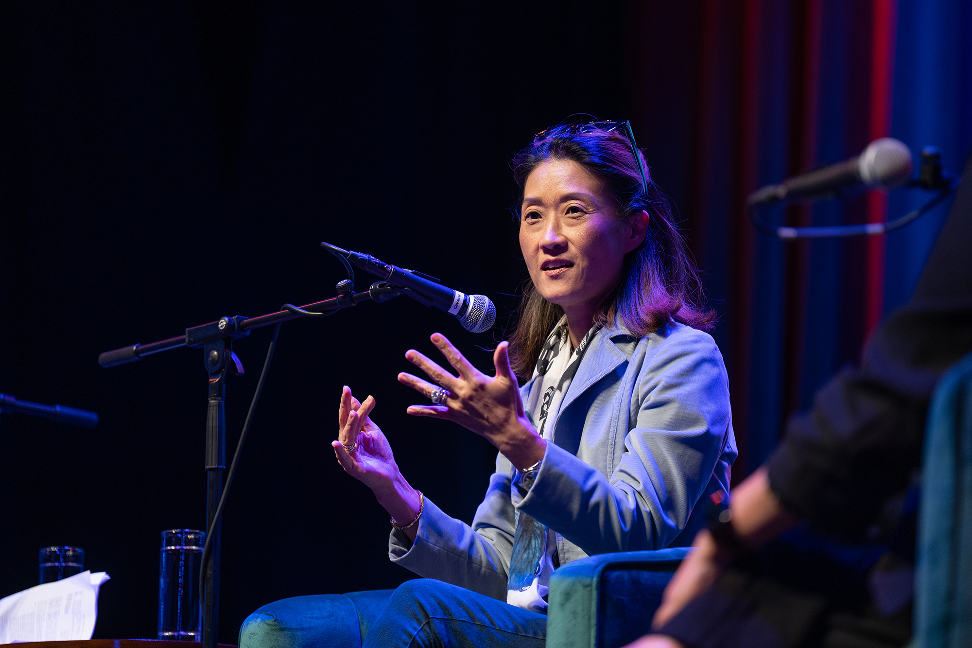 Katie Phang at the live recording of My Body. My Pod. Episode 20