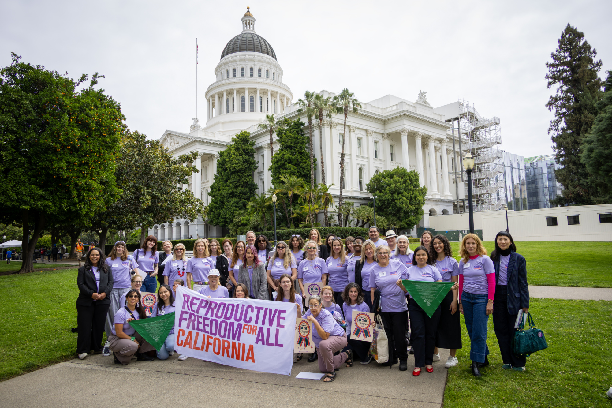 Reproductive Freedom for All California members at the state capital for Lobby Day 2026