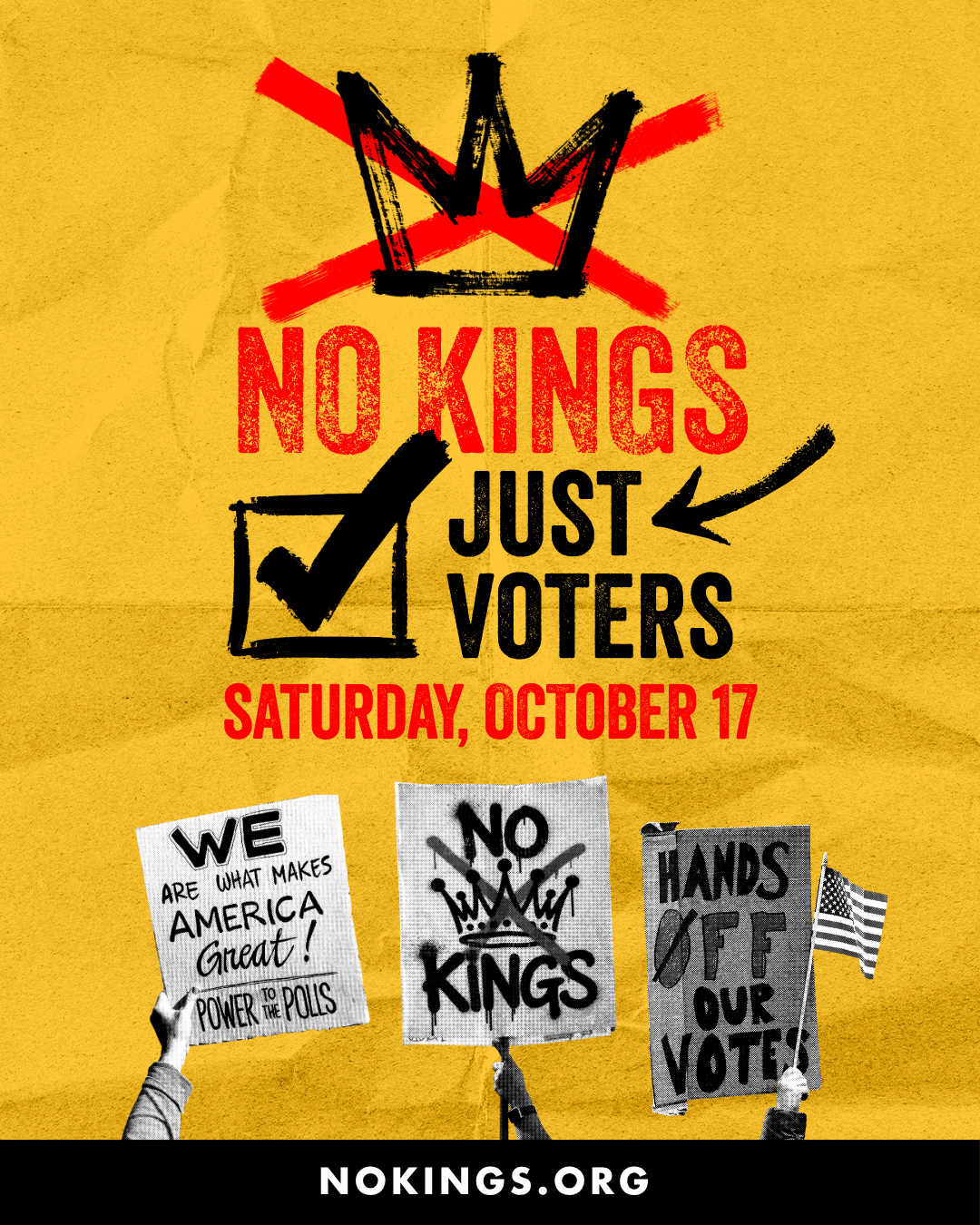 Join NO KINGS: Vote Early on October 17