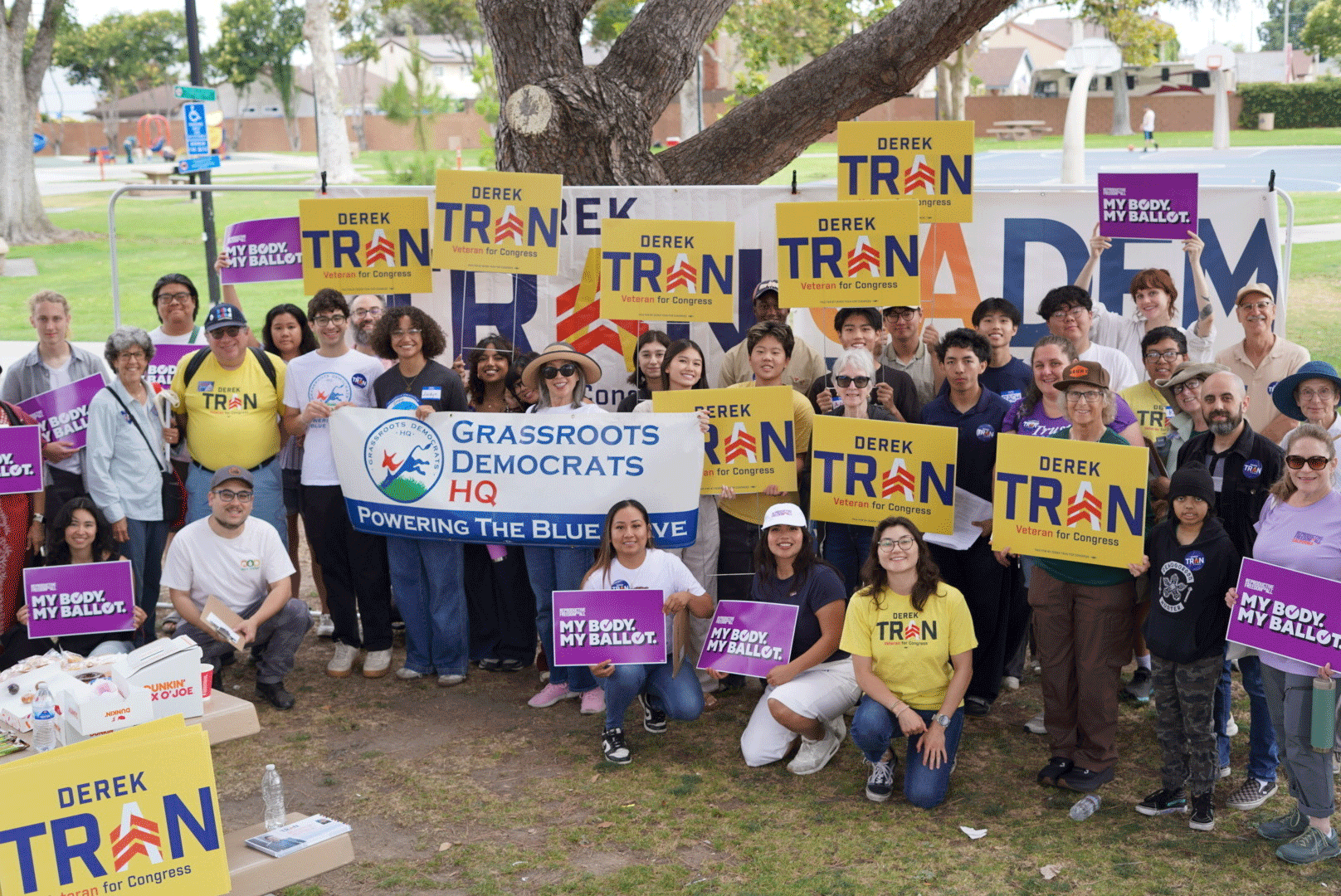 Reproductive Freedom for All California canvassing for Derek Tran