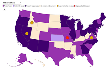 Midterm elections map: where reproductive freedom is on the ballot.